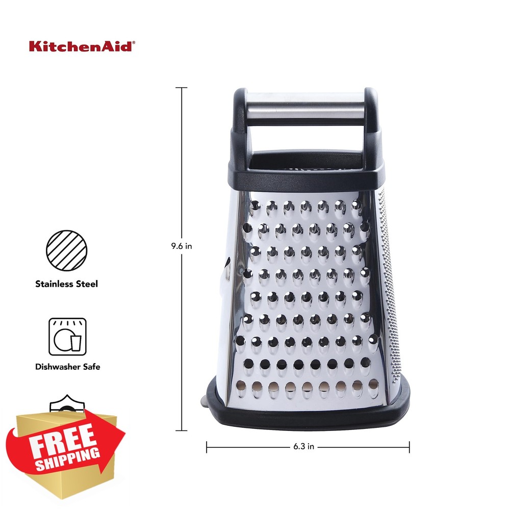 KitchenAid Gourmet Box Grater with Black Storage Container