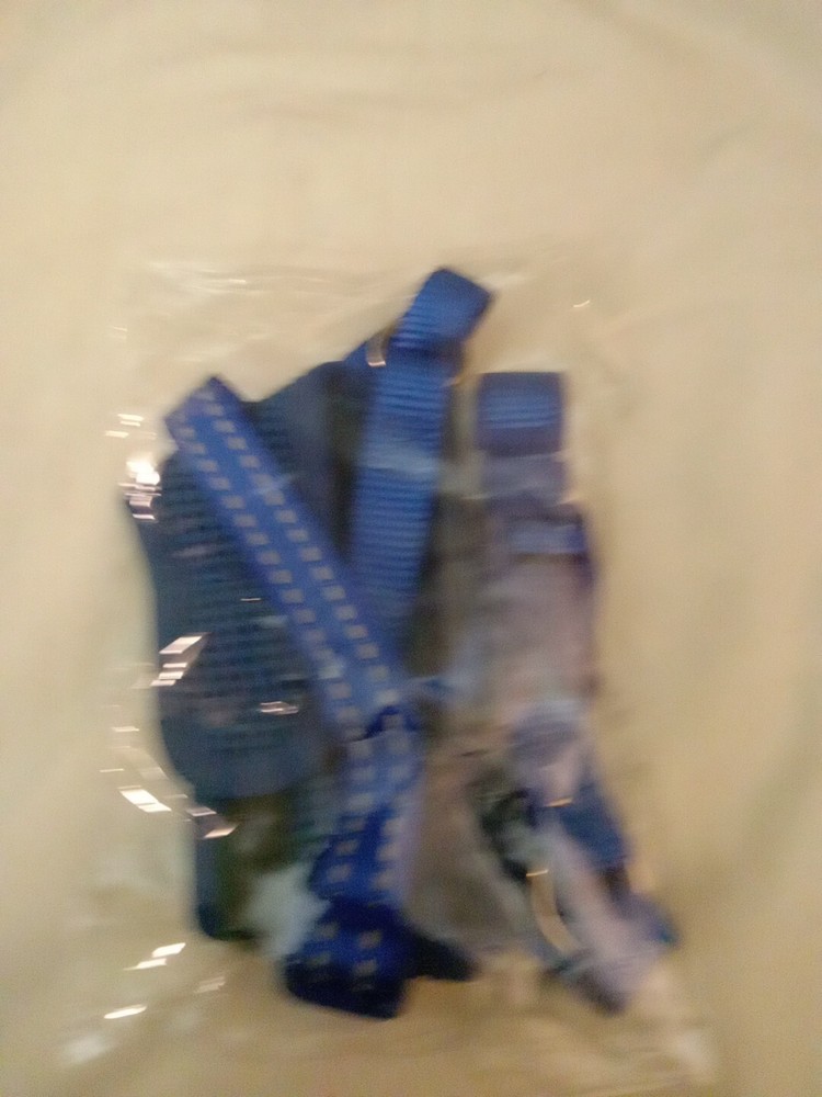 Dog Muzzle Mouth Cover Anti Bite Barking Chewing Mesh Blue Size Medium