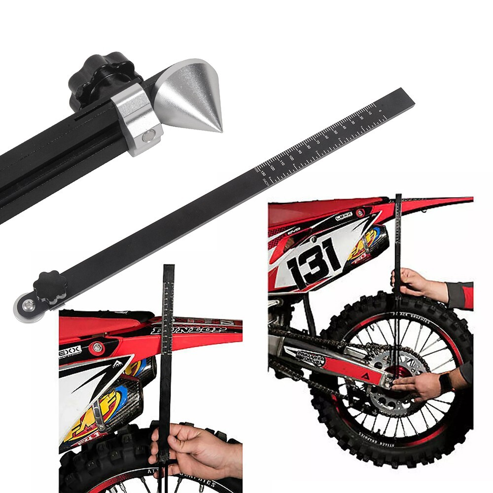 Sliding Sag Scale Universal Motorcycle Tool Preload Ruler