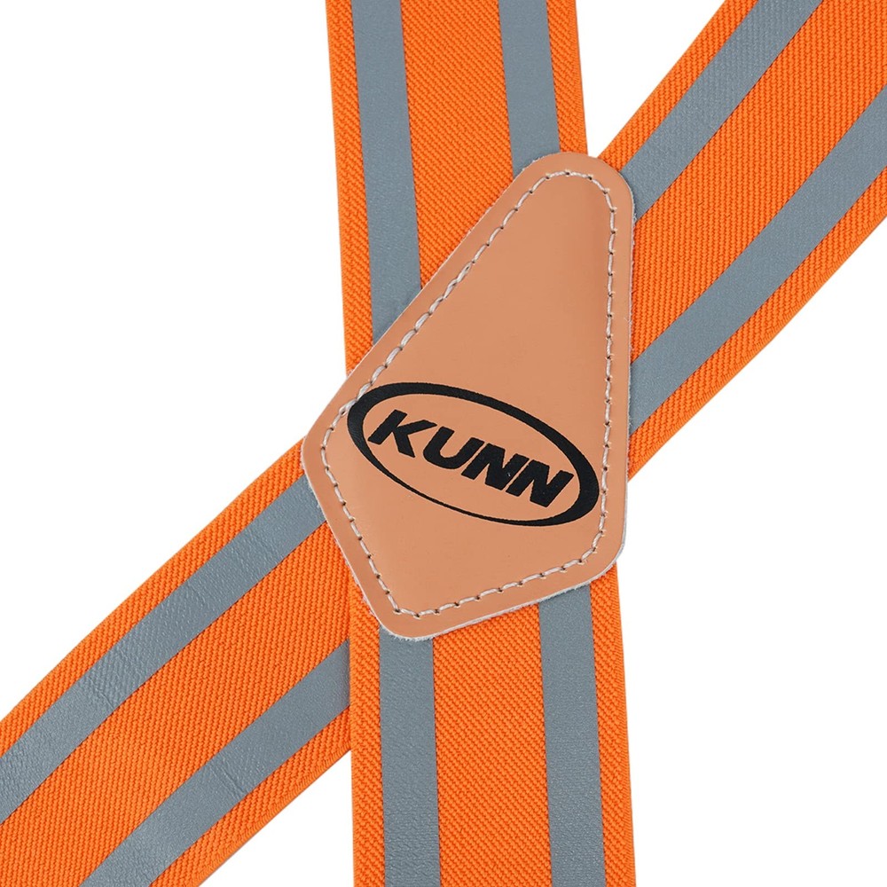 Men Reflective Work Suspenders 2" Elastic High Visibility Tool Belt Snap Hooks