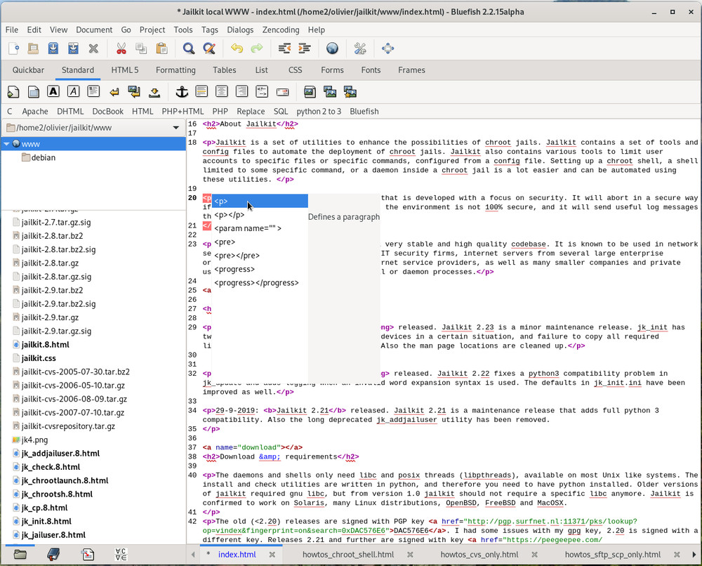 Bluefish Code Editor for Web Developers | HTML Editor | Free Shipping | DVD