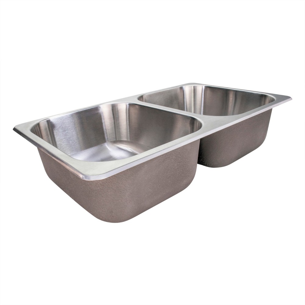 Stainless Steel RV Sink Double Bowl Sink 27X16X7" 304 Ss RV Kitchen Sink