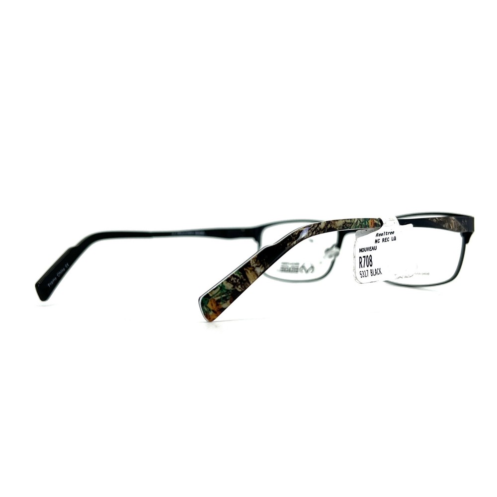 Realtree EDGE R708 blk Eyeglasses Frames Black Black Rectangular 53-17-140