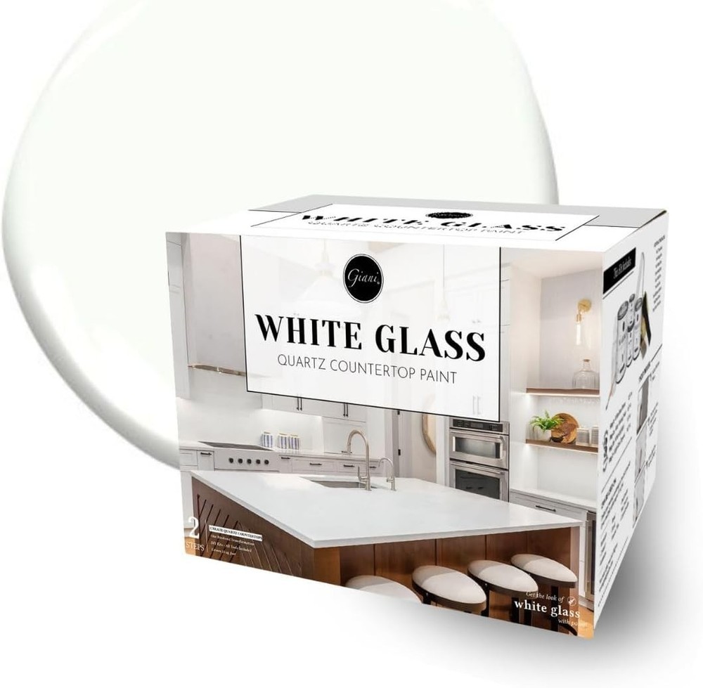 Transform Countertops with White Glass Epoxy
