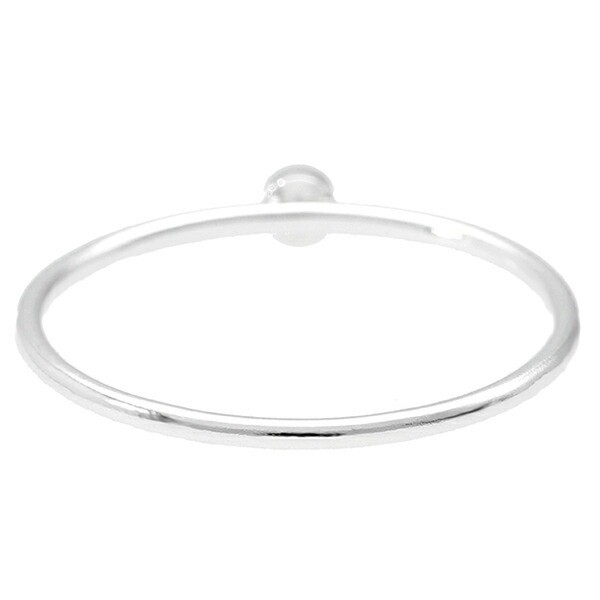 Ultra Thin Zirconia Sterling Silver 925 Ring (Size 9), Stackable