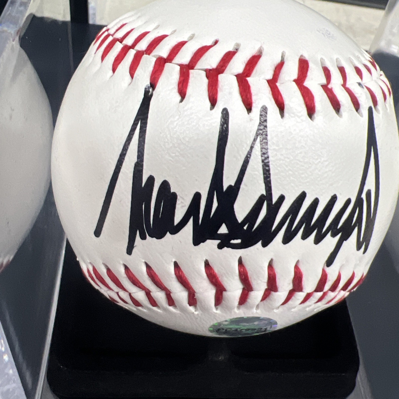 PRESIDENT DONALD TRUMP 2025 MAGA HAND SIGNED BASEBALL AUTO HOLO COA