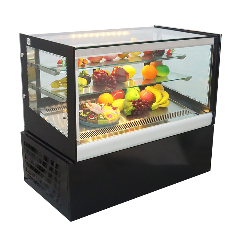 Updated Bakery Showcase 220V 0.3HP Powered Refrigerate Cake Display Case 210159