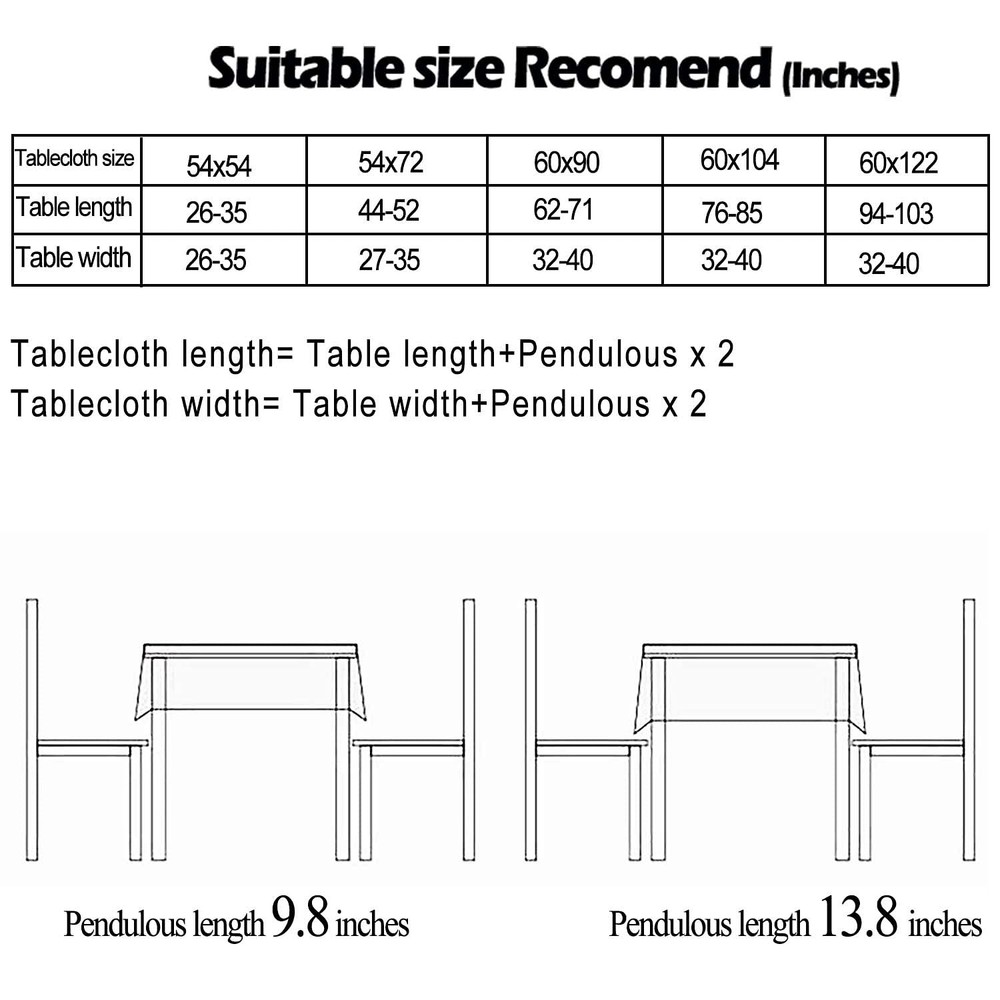 PlentifulHome Clear Rectangular Tablecloth Protector 0.38MM Thick Durable