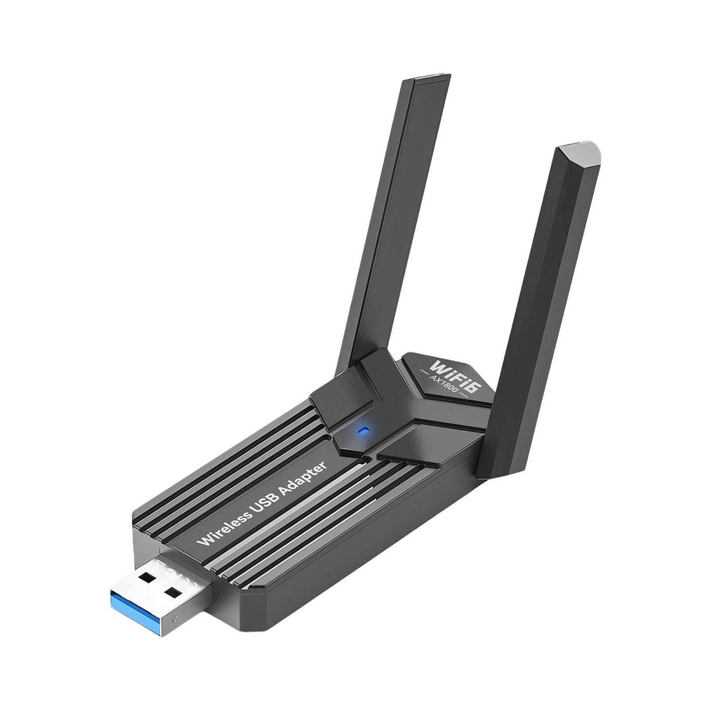 WiFi 6 USB Network Adapter AX1800 for Computer Desktop with Rotatable Antenna
