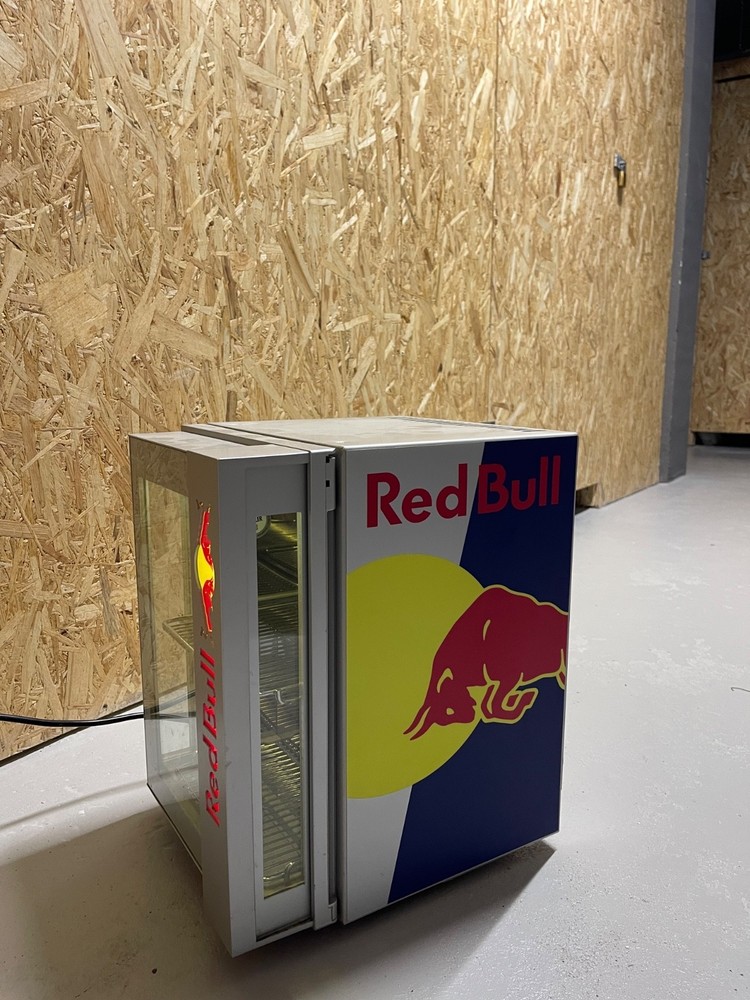 Red Bull mini fridge
