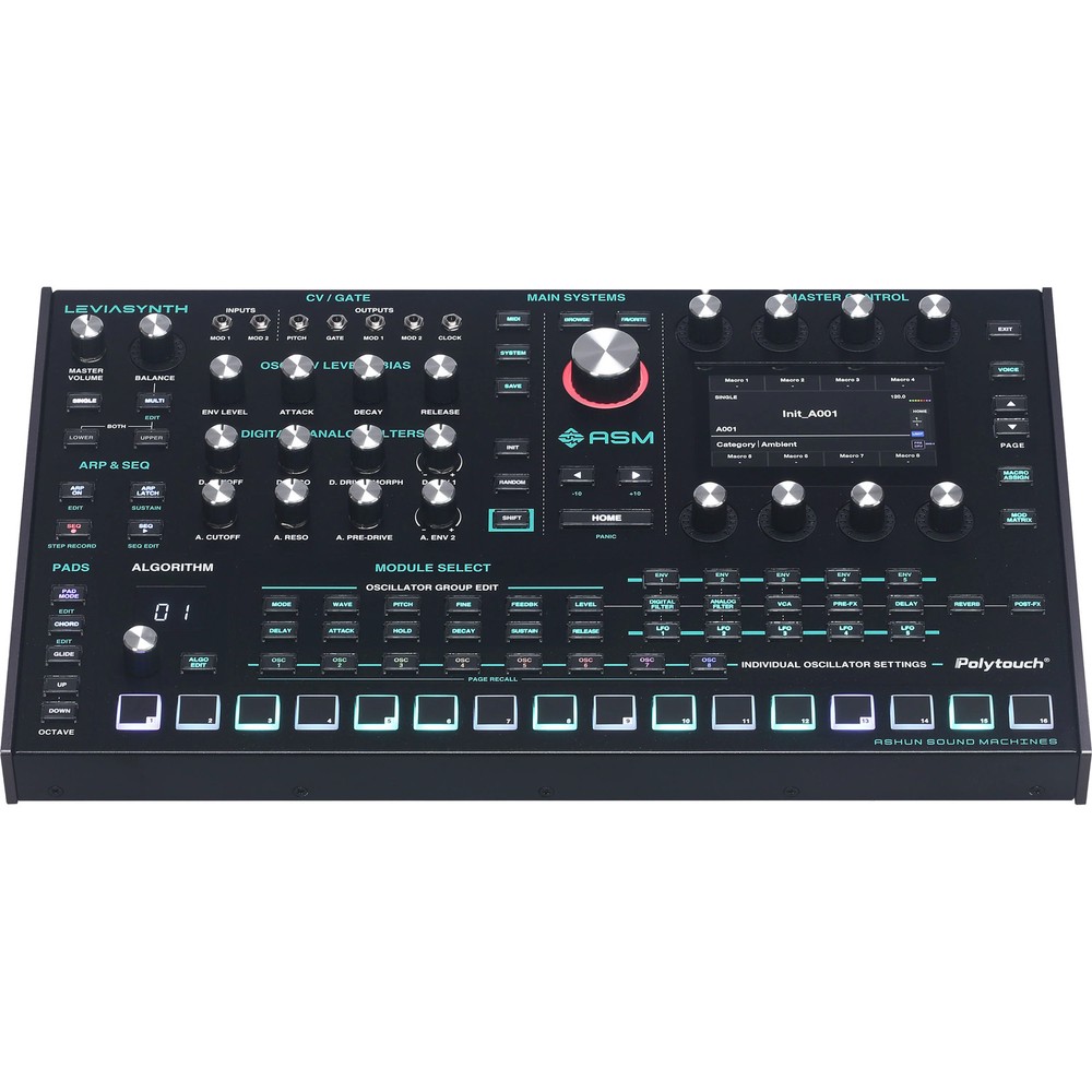 ASM Leviasynth Desktop 16-Voice Algorithmic Synthesizer