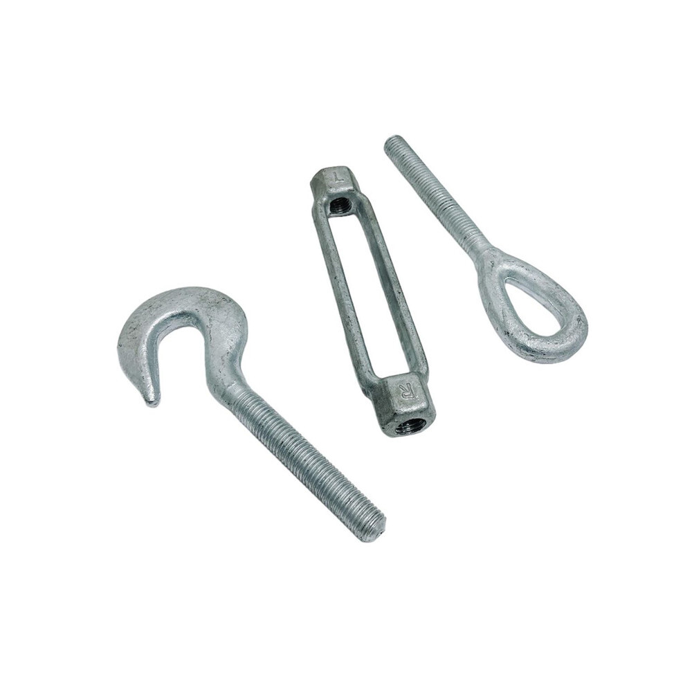 3/4" x 6" Turnbuckle HOOK EYE Pulley Galvanized Drop Forge Turnbuckle 4 PC