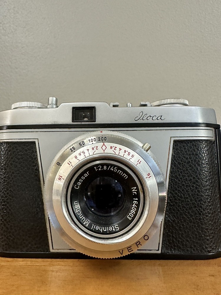 Lloca Rapid German Camera And Case With Steinheil Munched Caesar 45mm Lens