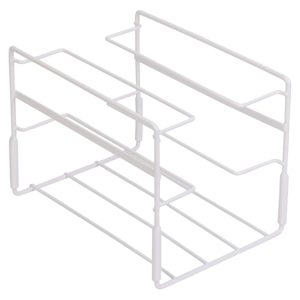 3-Tier Metal Wire Wrap Stand, White