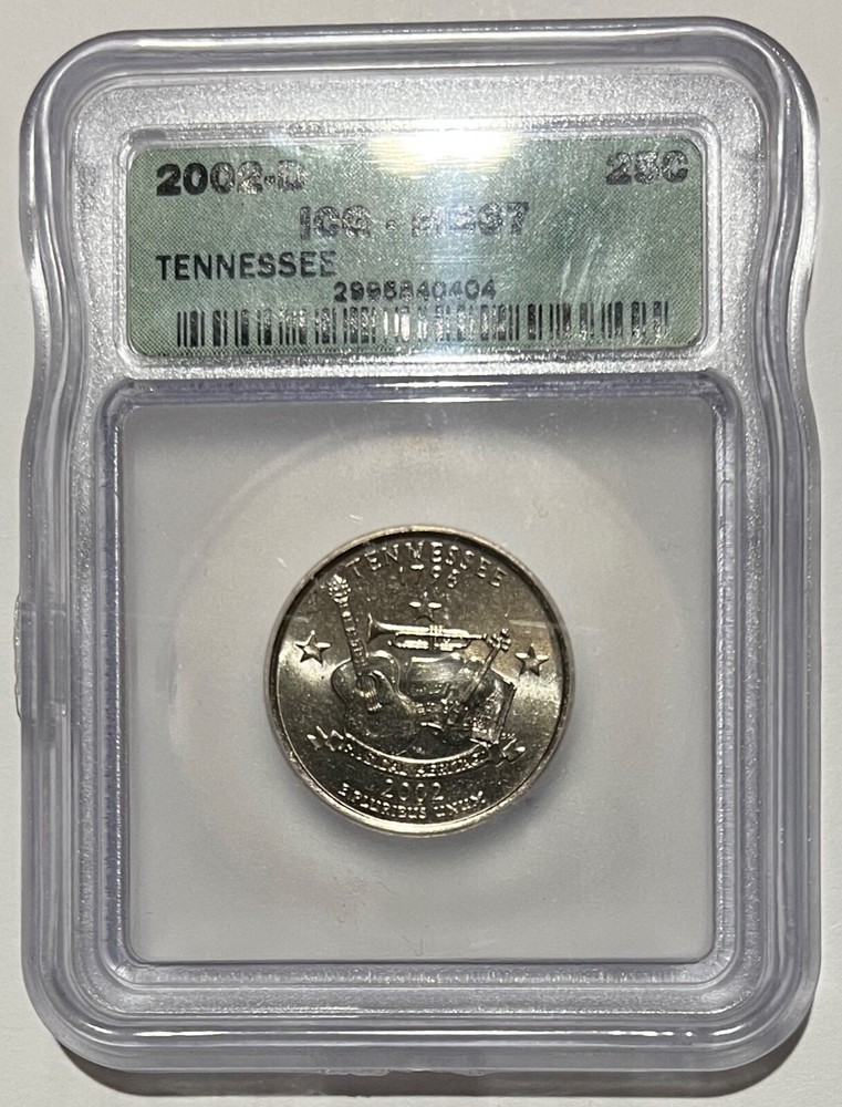 2002D - CLAD STATE QUARTER SET ICG MS67