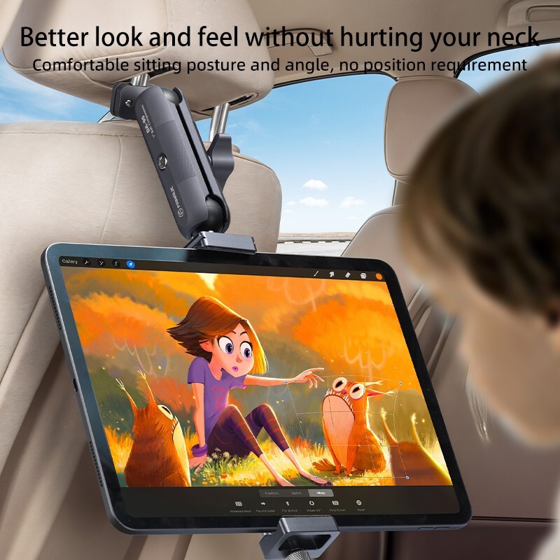 Car headrest tablet holder rear seat back fixed ipad mobile phone