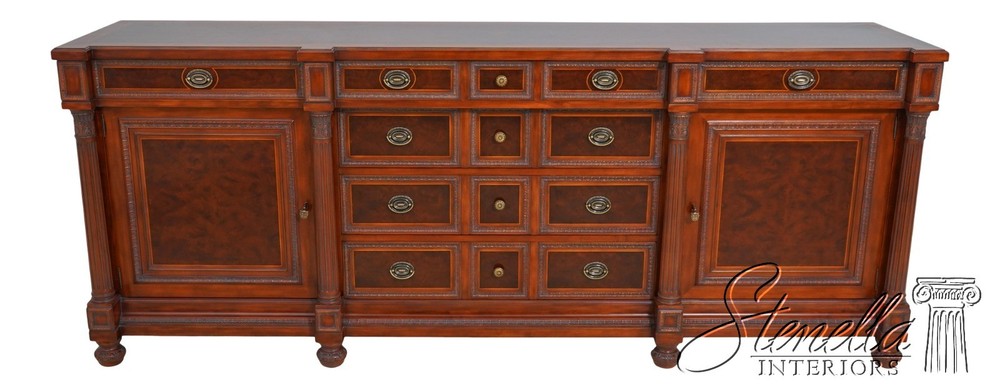 61039: CG CAPELLETTI Italian Classical Large Walnut Sideboard