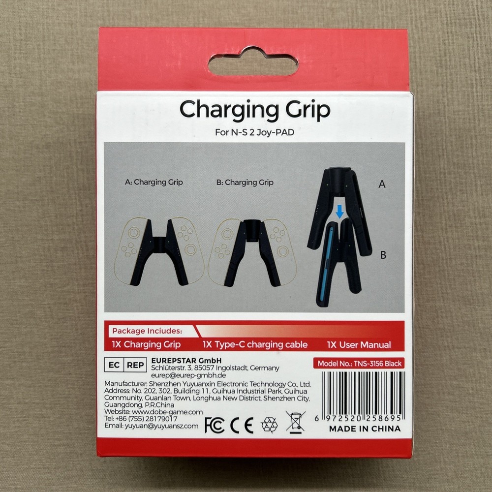 DOBE Joy-Con Charging Grip Controller Charger Handle Dock for Nintendo Switch 2