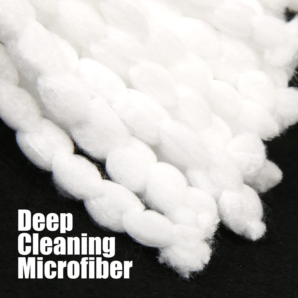 Microfiber Mop Refills 3 Pack, Compatible With Most Mops, White