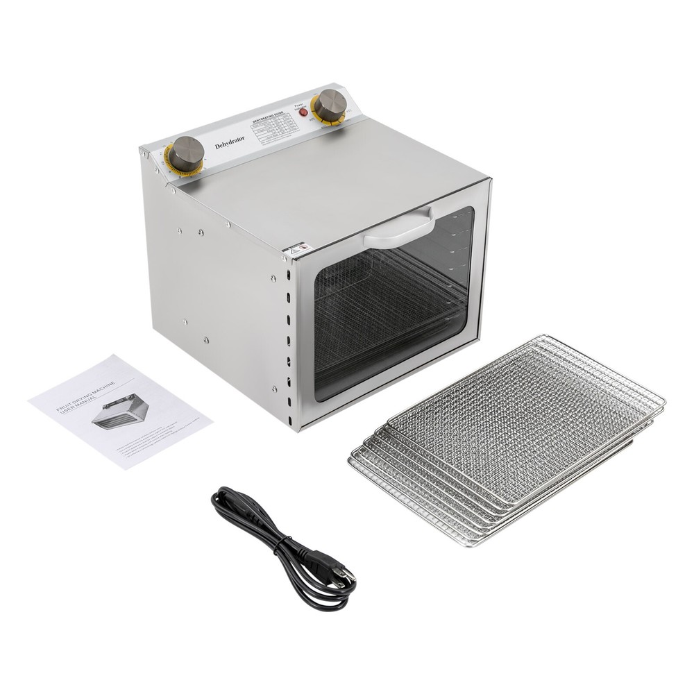 8 Trays Food Dehydrator Machine Fruit Dryer Beef Meat Timer & Temp. Control 400W