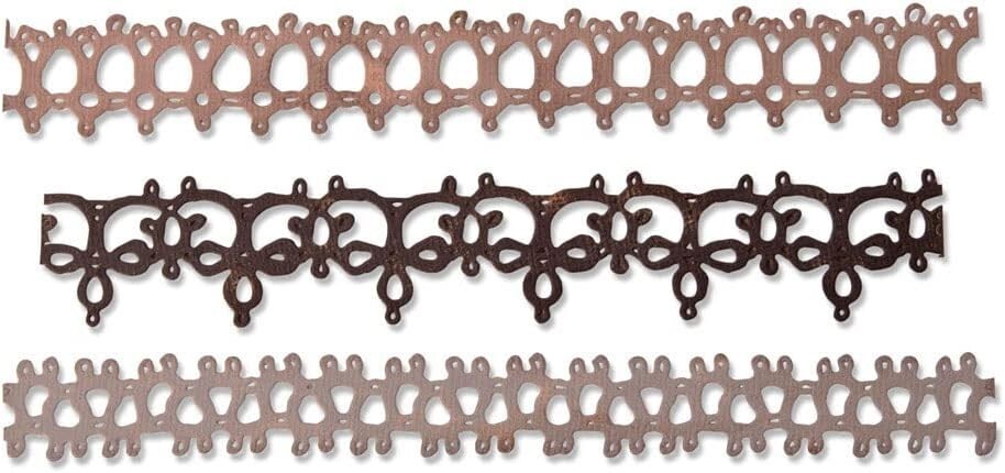 Sizzix Thinlits Tim Holtz Crochet 2 Winter Pattern Cutting Dies 664413 NEW