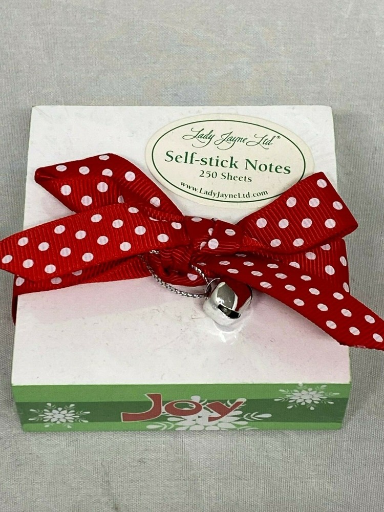 Lady Jayne Ltd Christmas Sticky Stack Note Paper Cube Merry Jolly Self Adhesive