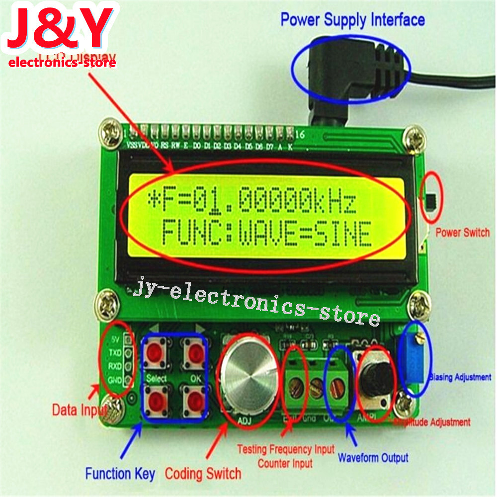FYE050 DDS Function Signal Source Generator Module 3V Random Waveform 1W Output