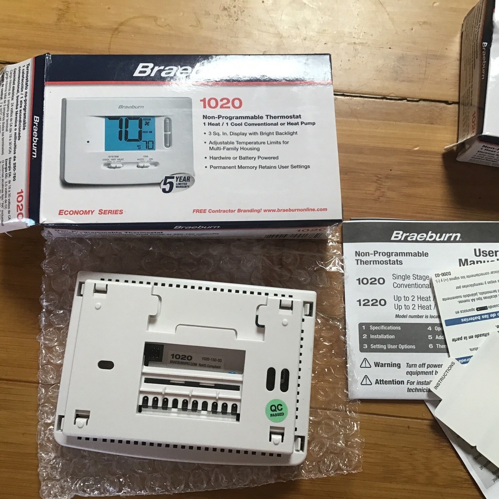 Braeburn 1020 Non-Programmable Thermostat