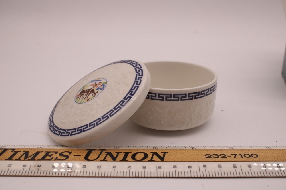 Vintage Crane Trinket Box R1C5