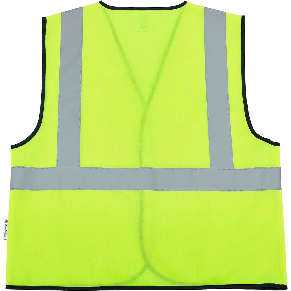 Global Industrial Hi-Vis Class 2 Safety Vest Solid Polyester Lime L/XL