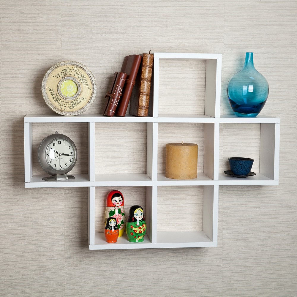 Danya B. Cubby Laminated Veneer Shelving Unit Storage