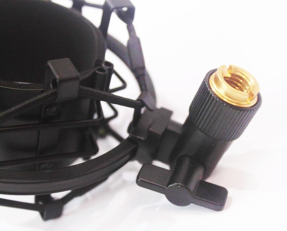 Black Universal Microphone Shock Mount for Large Diameter Diameter 48-51mm Co...