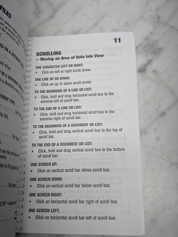 Microsoft Windows 3.1 IBM PC Quick Reference Guide DDC Spiral Flip Book