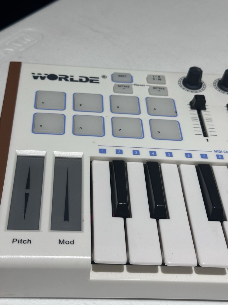 Portable Worlde TUNA MIDI Controller USB Keyboard Electronic Sound Controller