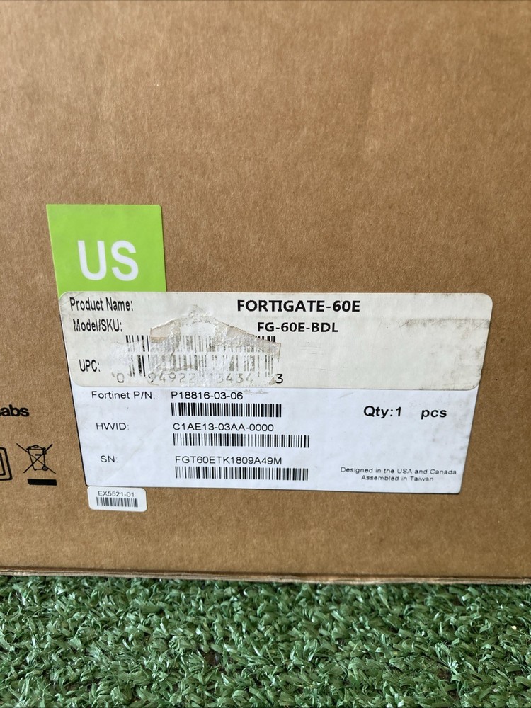 Fortinet FG-60E Fortigate-60E Network Security Firewall (OKEB-04-036)