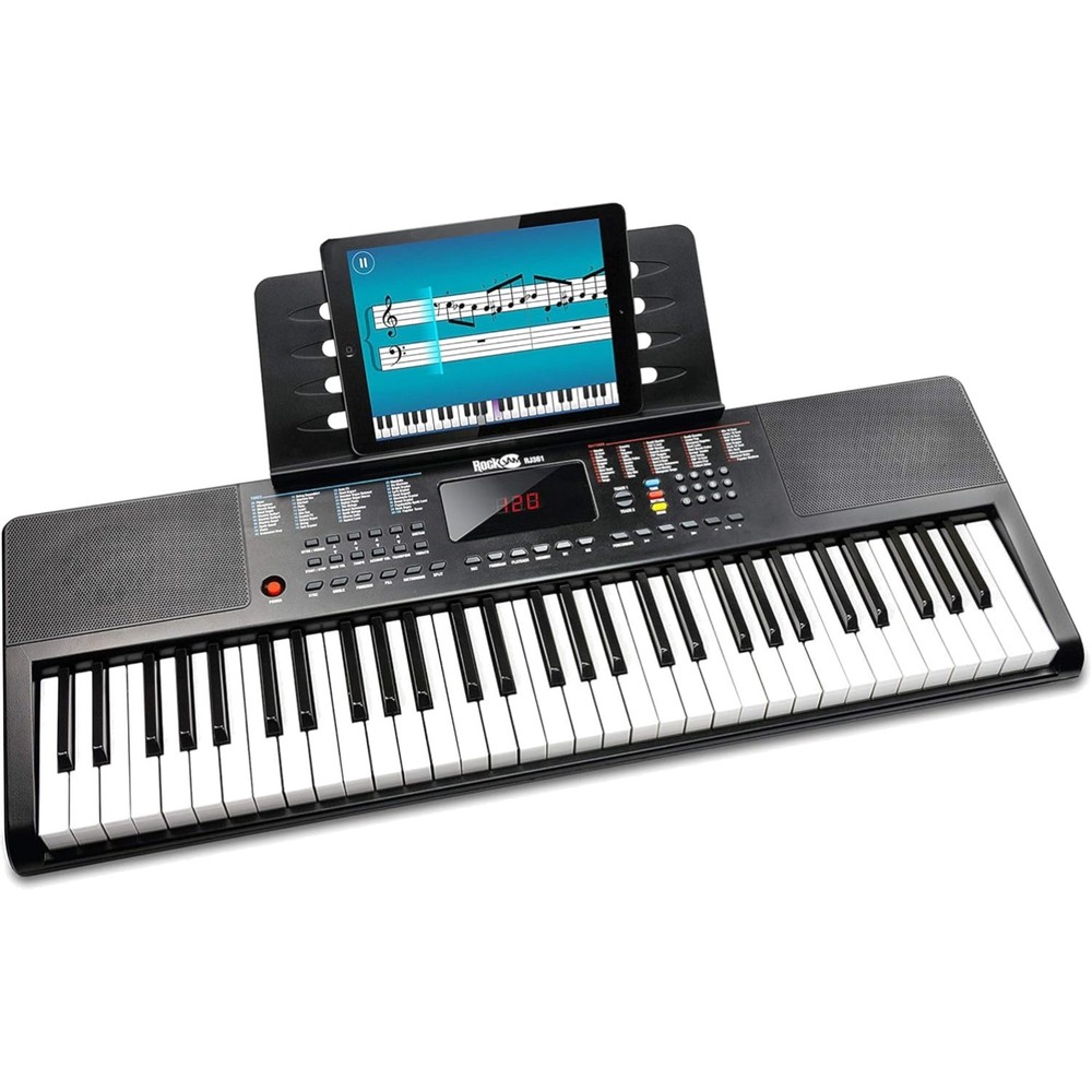 61-Key Compact Digital Piano with LED Display & Learning Features for All
