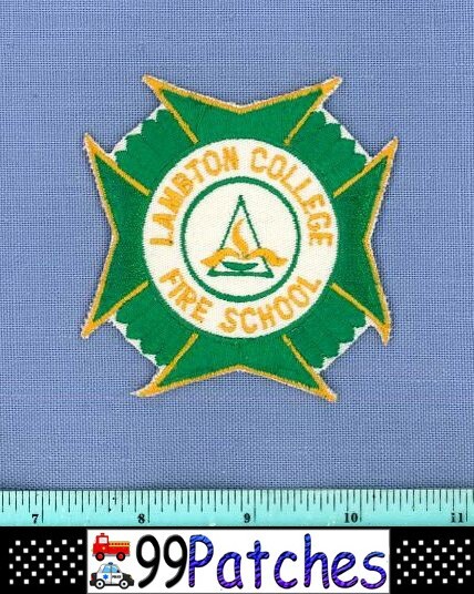 LAMBTON COLLEGE FIRE SCHOOL CANADA Campus Fire Rescue Shoulder Patch 9C