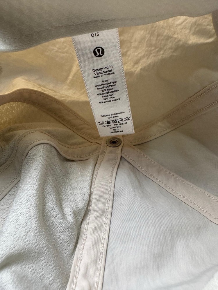 Lululemon Baller Hat Cap Strapback One Size White Adjustable Logo Lightweight