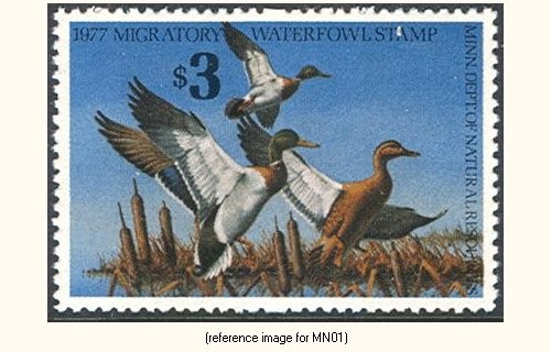 D2K Minnesota Duck Stamp 1977 $3.00