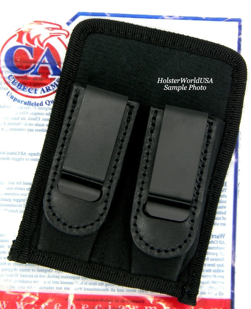 NEW Inside Pants Concealment SINGLE & DOUBLE STACK Magazine Carrier Pouch