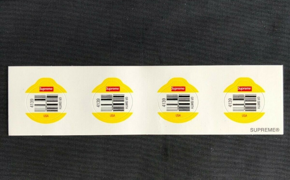 Supreme Fruit Mini Supreme Sticker 100% Authentic SS19 Season