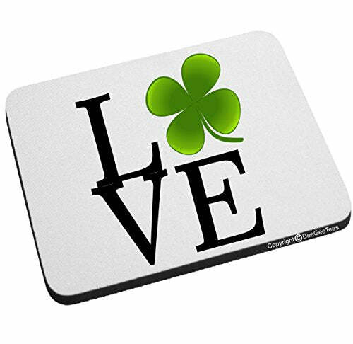 Love Clover St Patrick's Day Mouse Pad Irish Leprechaun