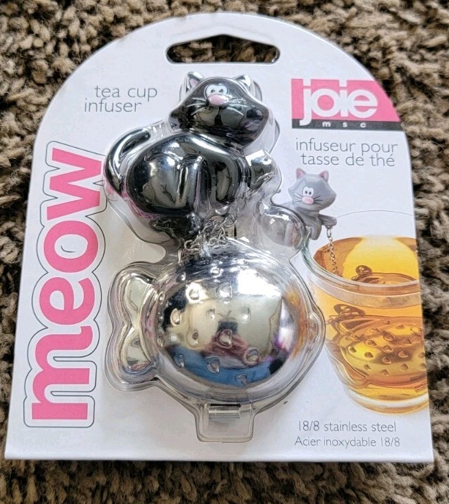 New Joie Meow Tea Cup Infuser Black Cat