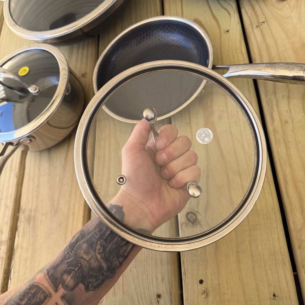 Hexclad Hybrid Cookware 9 Piece Set Preowned Great Condition