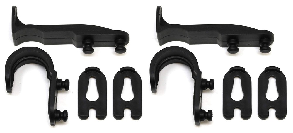 2 Pack Mailbox Plastic Latch Set Repair Kit for Solar Group Mail Box Black