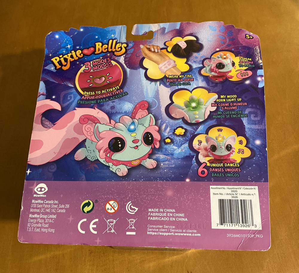 WowWee Pixie Belles - Aurora (Turquoise) Interactive Enchanted Toy -Damaged Box