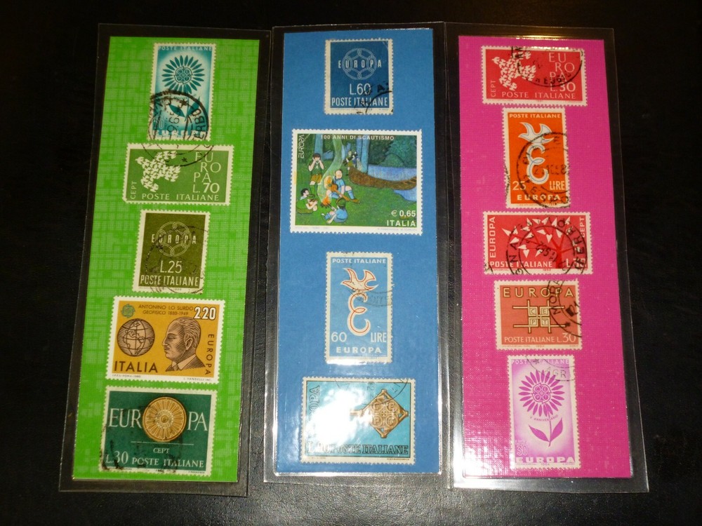 3 BOOKMARKS ~ ITALY Laminated POSTAGE STAMPS~EU~Turin