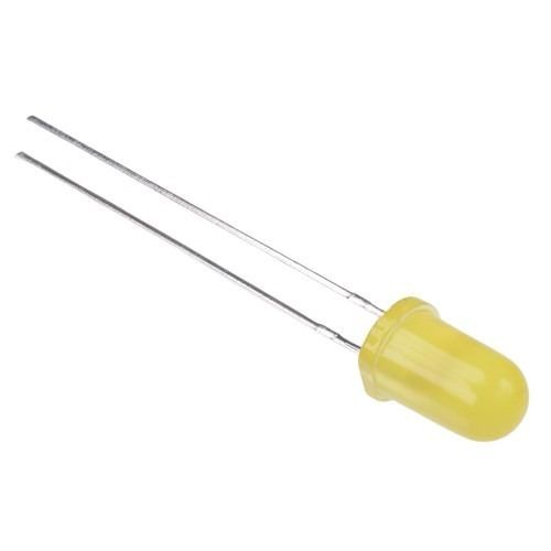 10 x Yellow 5mm Diffused LED 30mcd 60°