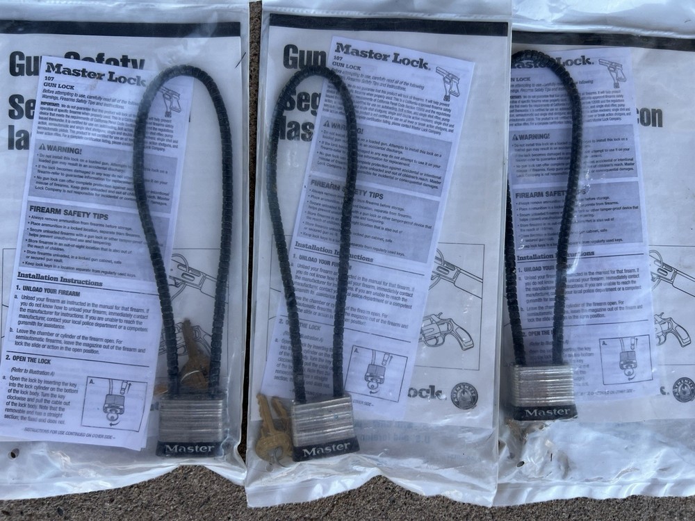 7 MASTER LOCK For Guns