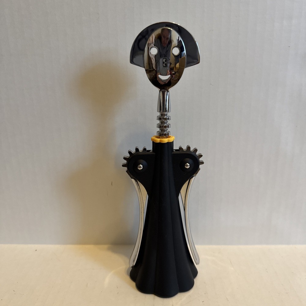 Anna G. Corkscrew Black Bottle Opener Winged